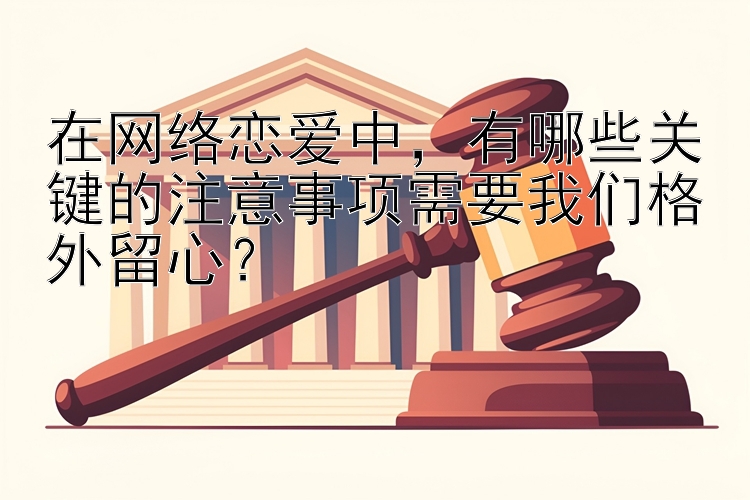 在网络恋爱中，有哪些关键的注意事项需要我们格外留心？